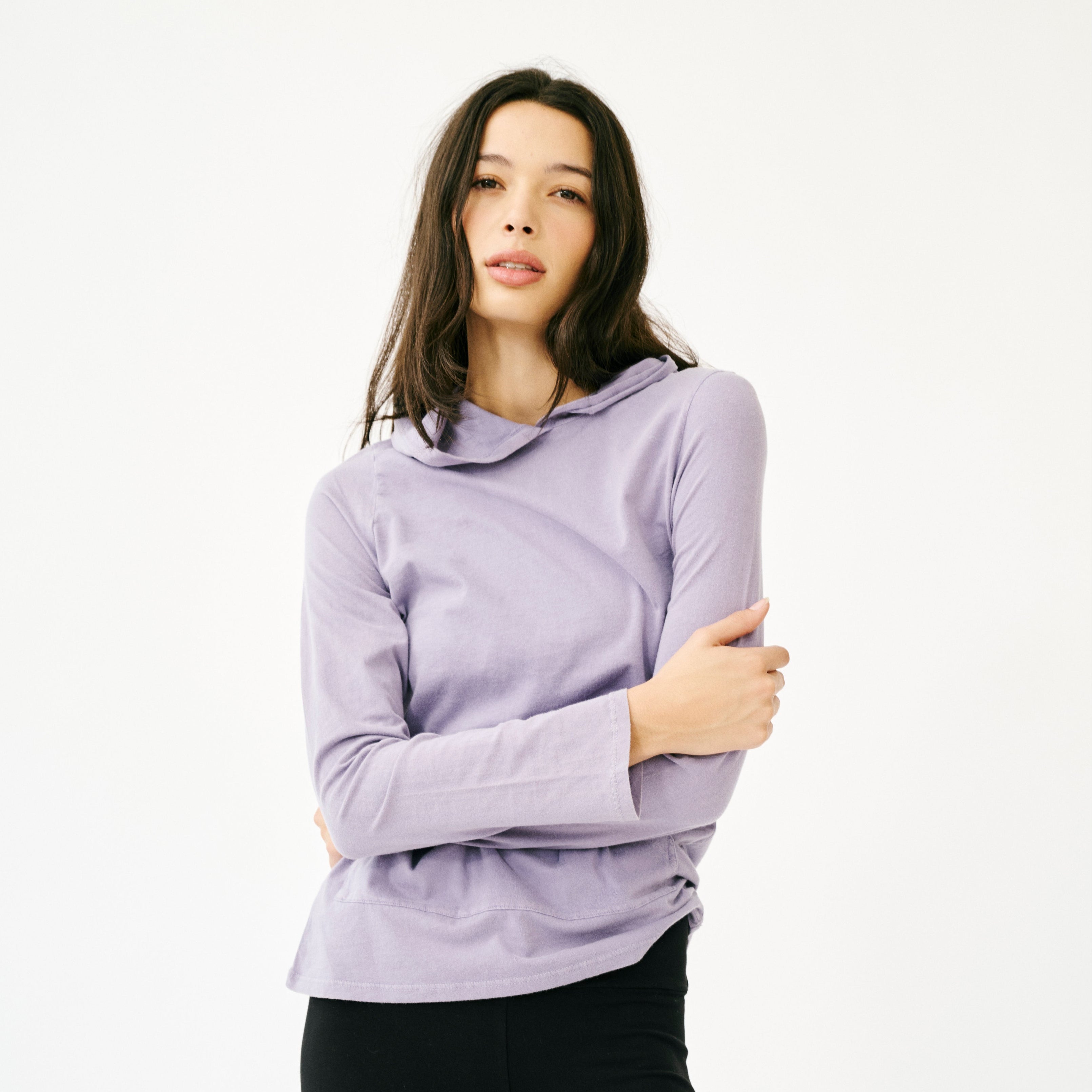 ARGUE  /  アギュー　DRY COTTON SWEAT FOODIE Textured Cotton Hoodie in Sweatshirts & Hoodies | Vince