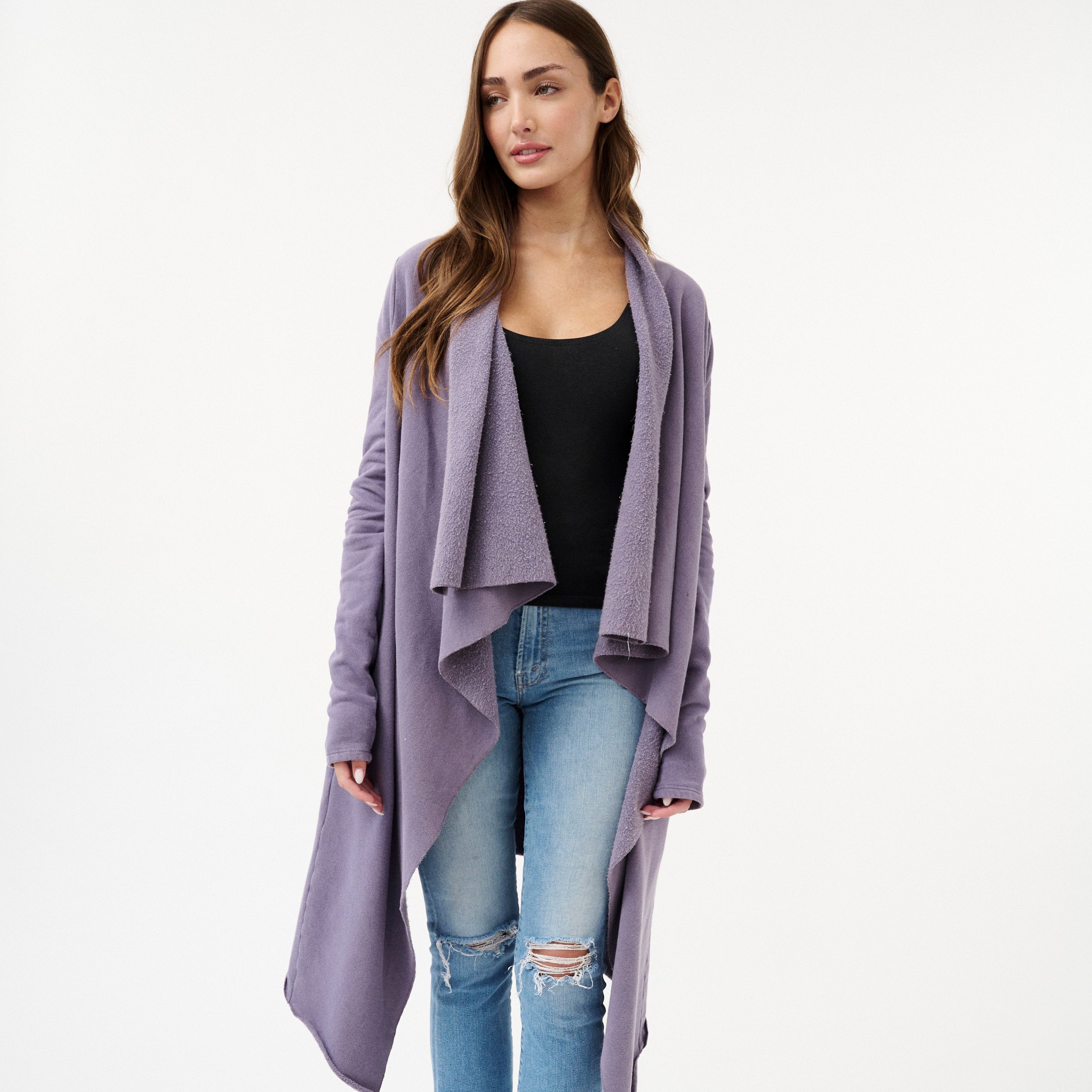 Picture of Fleece Drape Cardigan - Women's
