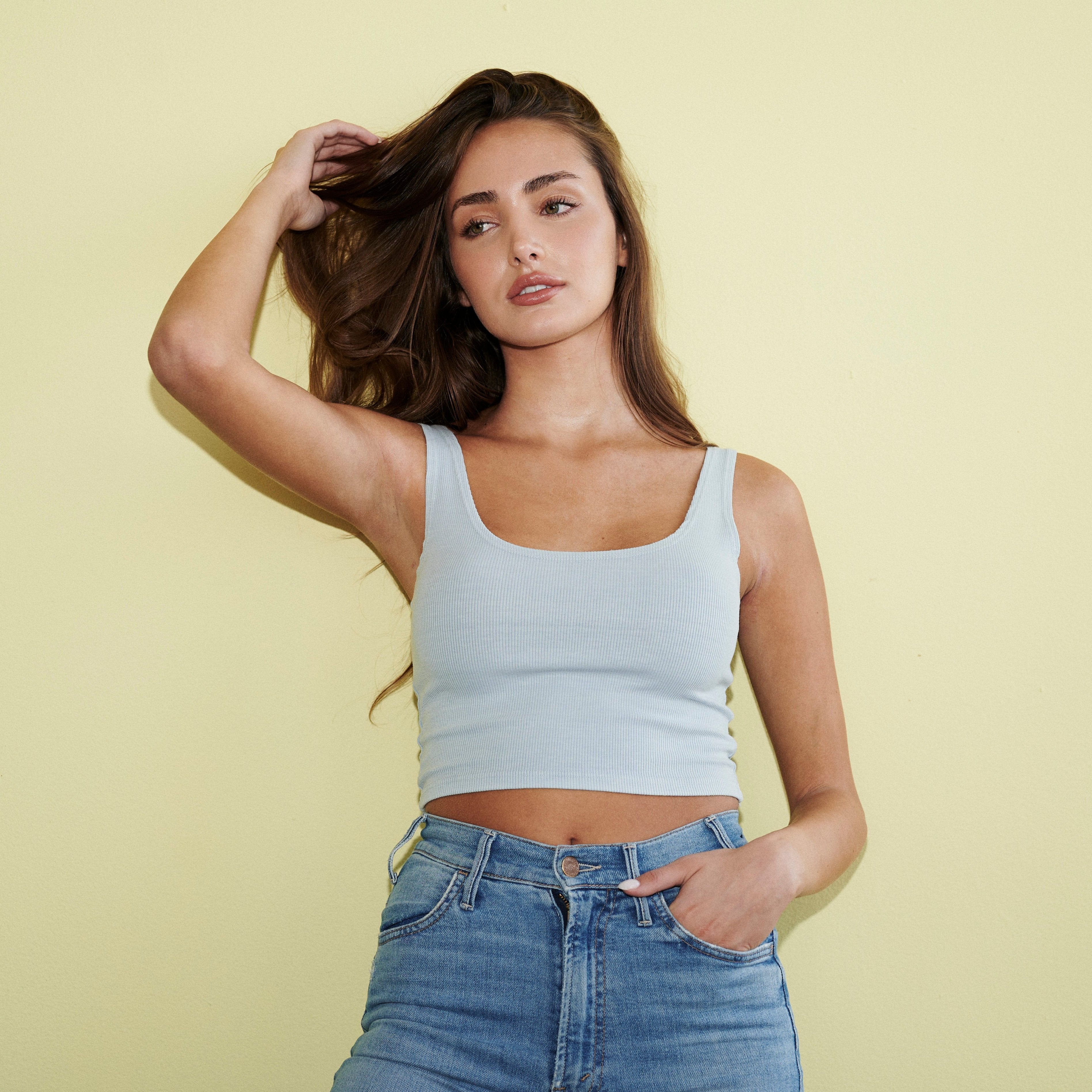 Ribbed Fitted Crop Top