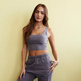 Ribbed Fitted Crop