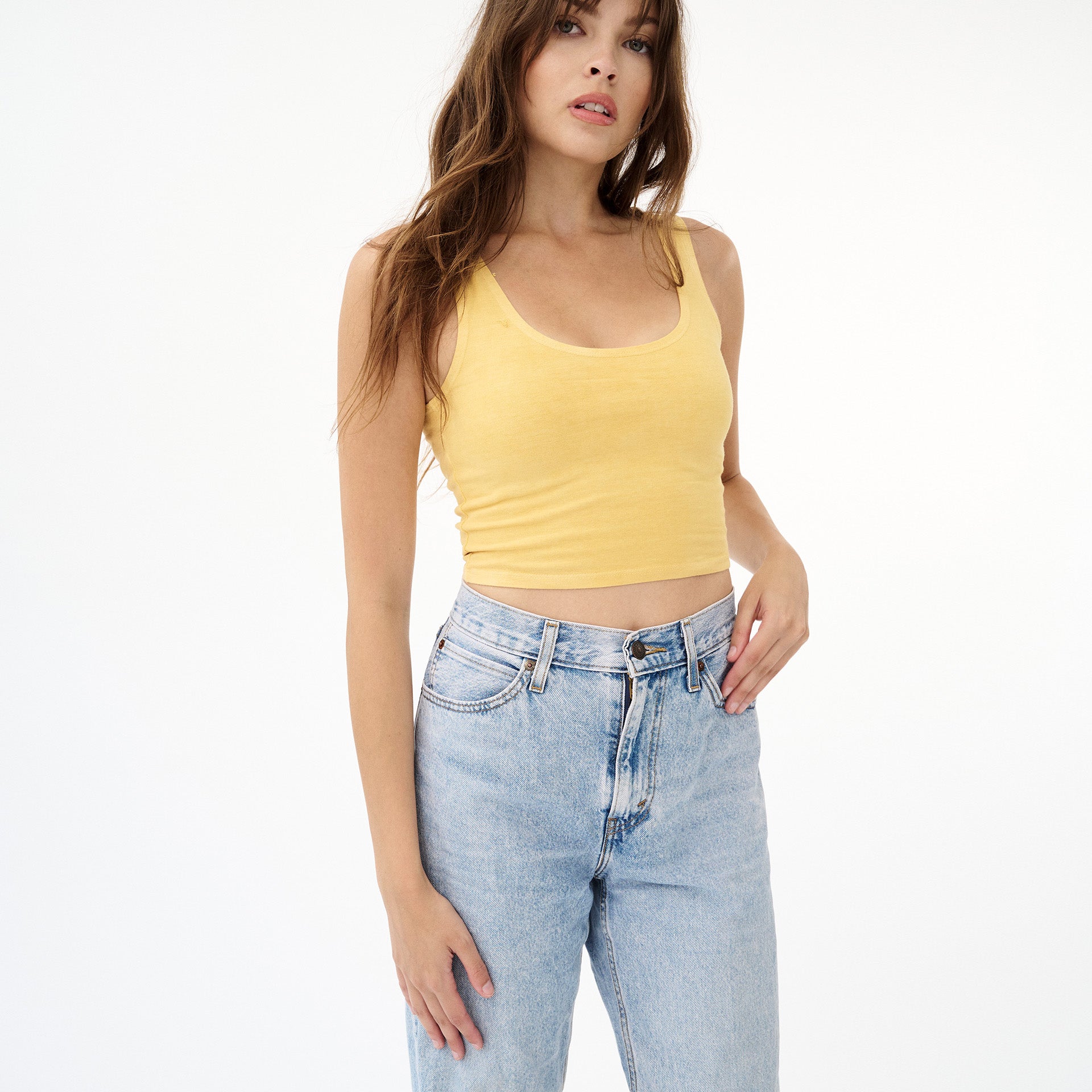 Ribbed Fitted Crop Top – GROCERIES
