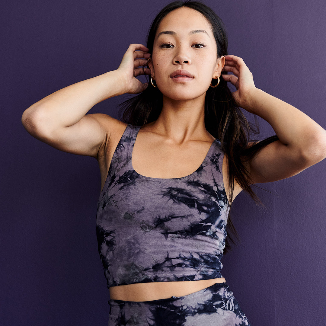 Cropped sports sales tank top