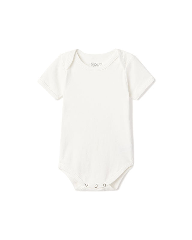 Baby SS Bodysuit ~ No Bleach White