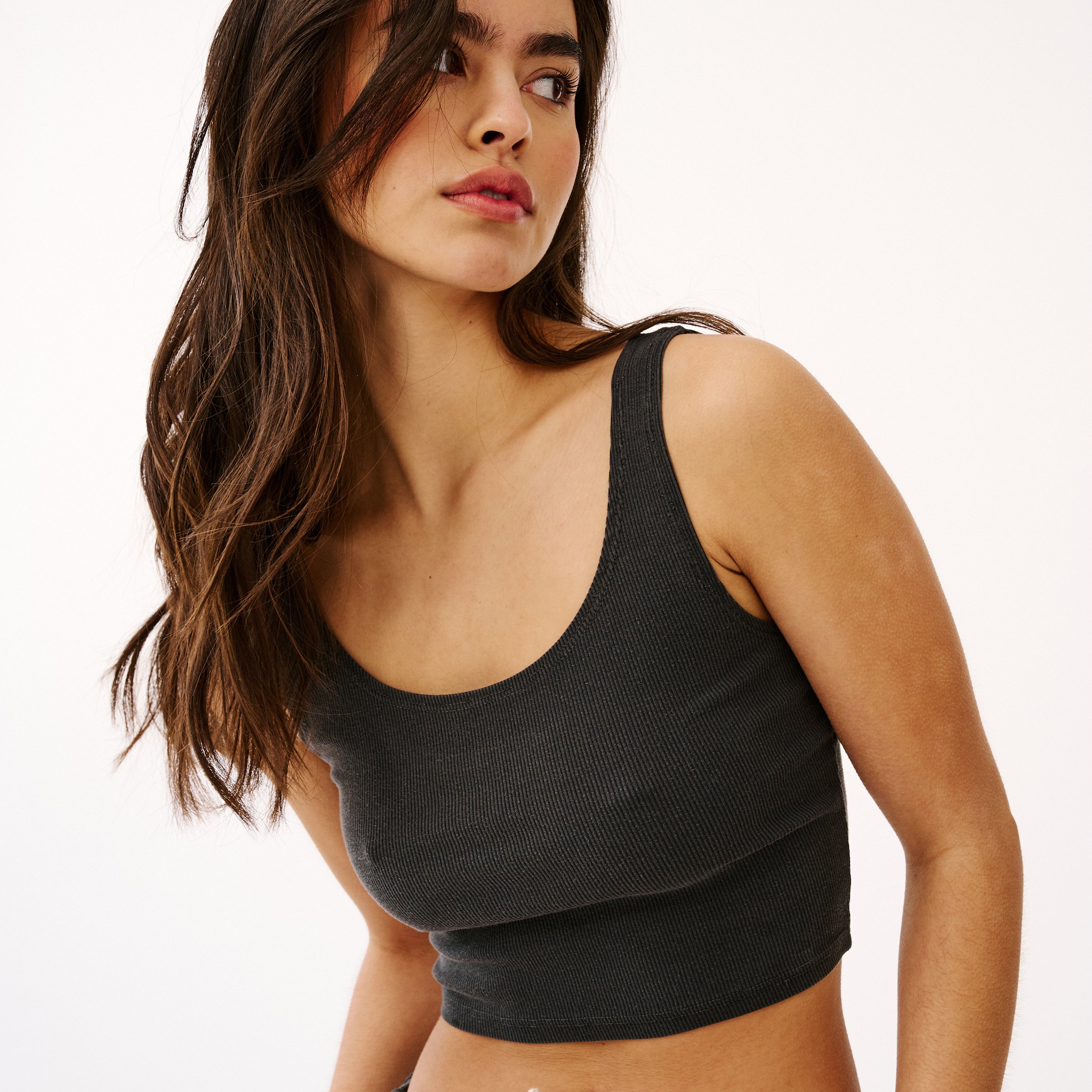 Ribbed Fitted Crop Top