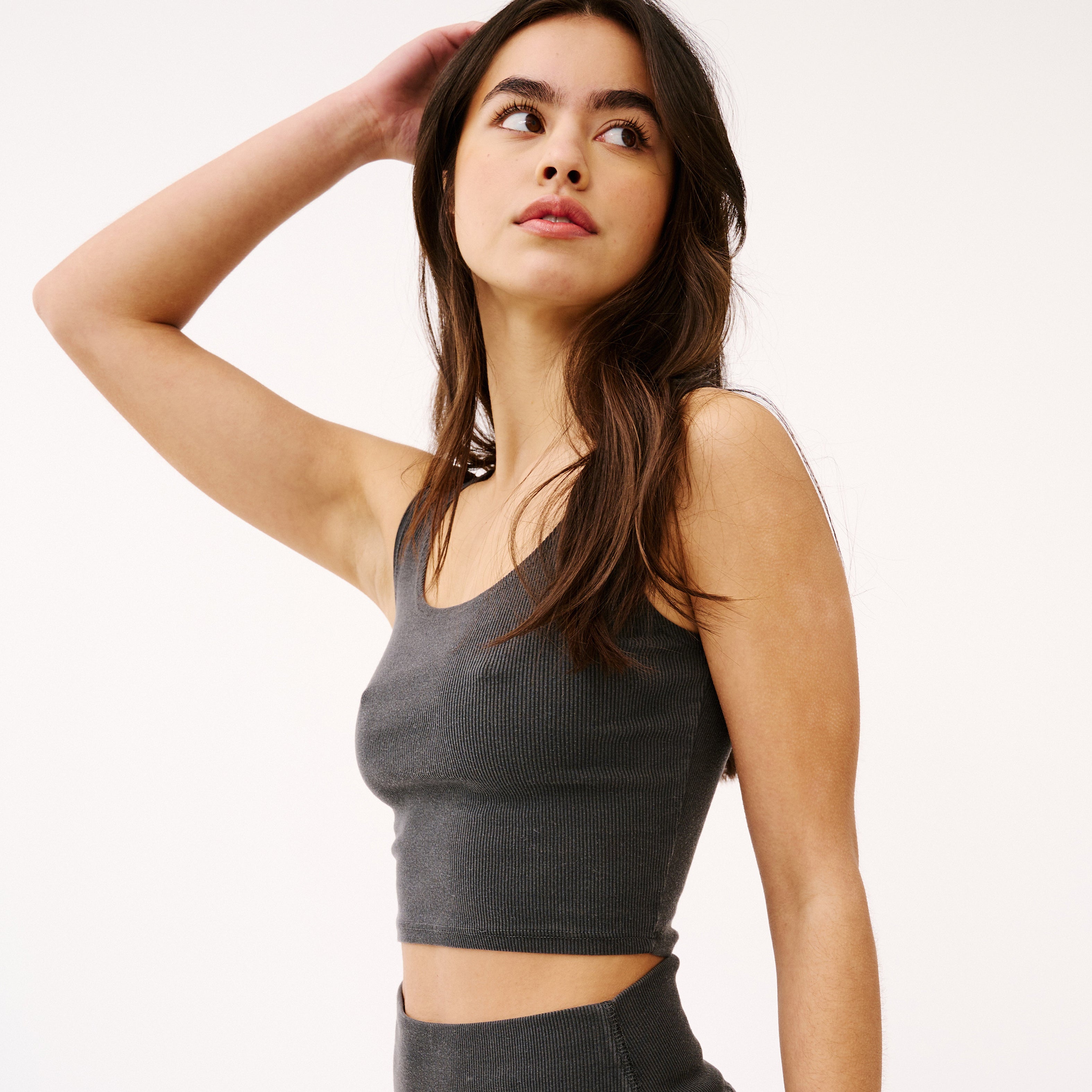 Ribbed Fitted Crop Top – GROCERIES, 41% OFF